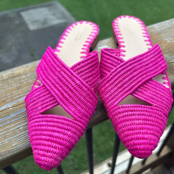 Giovanna Venus Raffia Mule Fuchsia pink - Picture 3 of 6